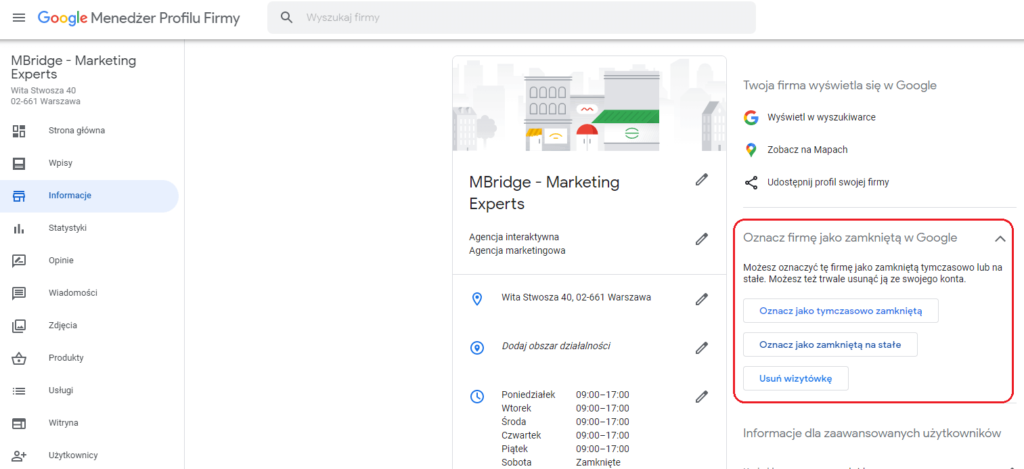 oznacz_firmę_jako_zamknietą_w_google