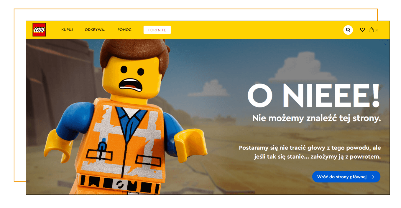 komunkat o błędzie lego.pl