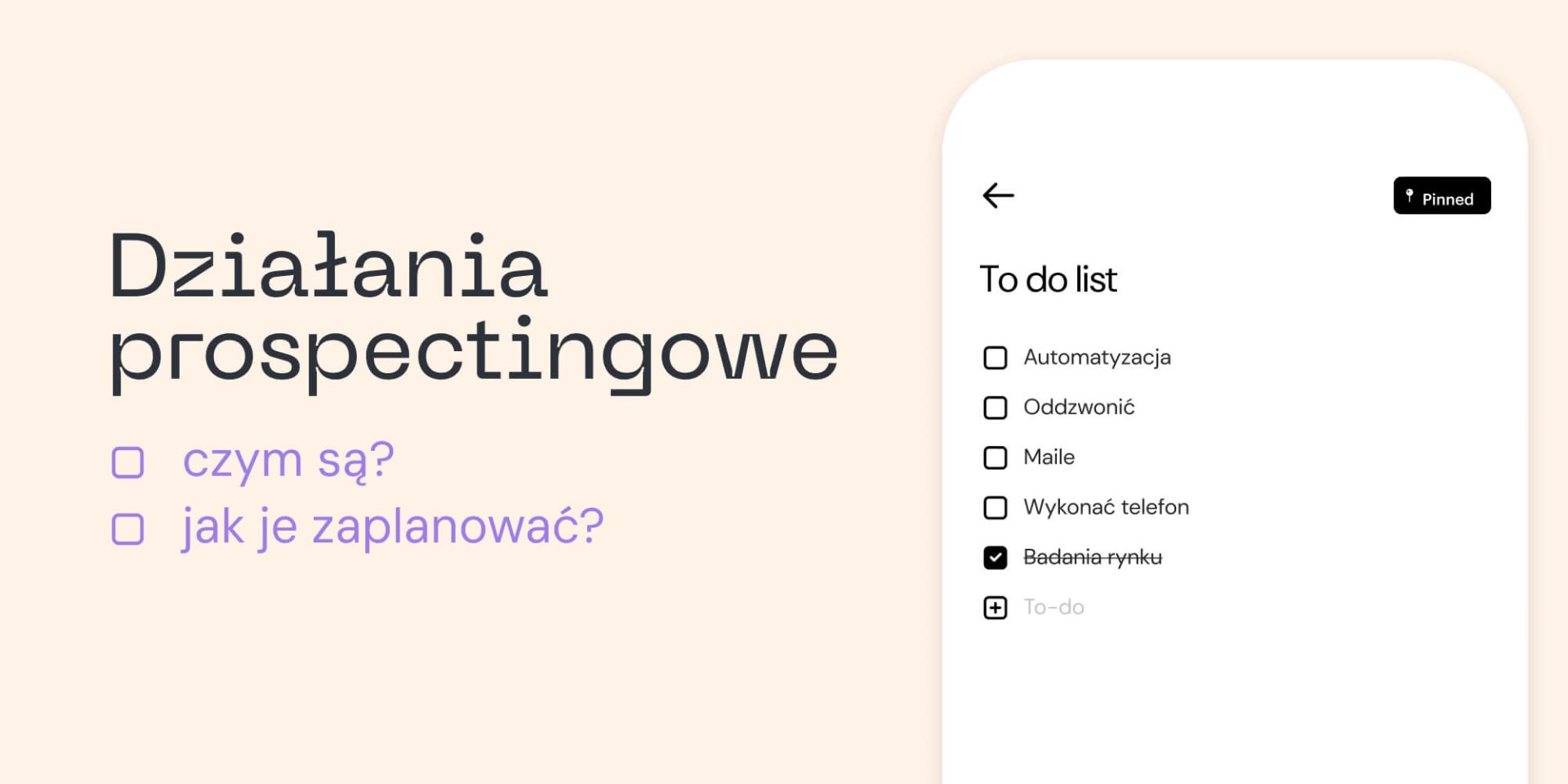 Działania prospectingowe