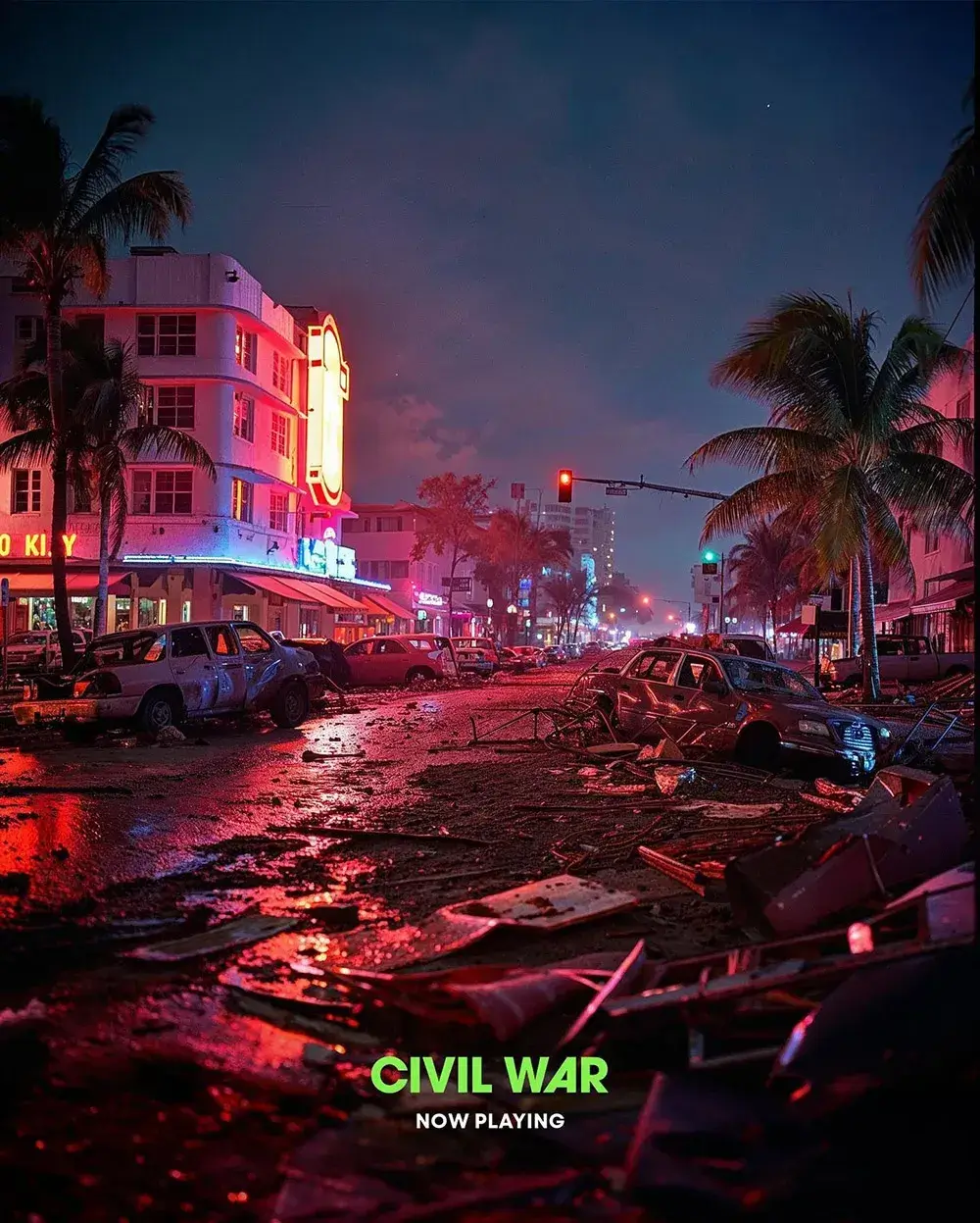 Studio A24 – plakaty do filmu „Civil War”