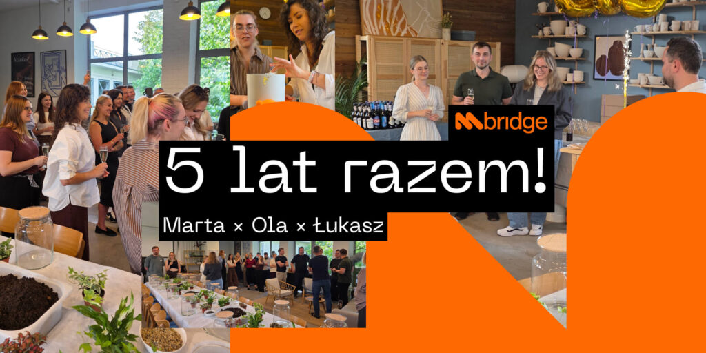 Cover - 5-lecie Aleksandry Adamczyk, Marty Ogonowskiej i Łukasza Ruska-Ciupińskiego w mbirdge